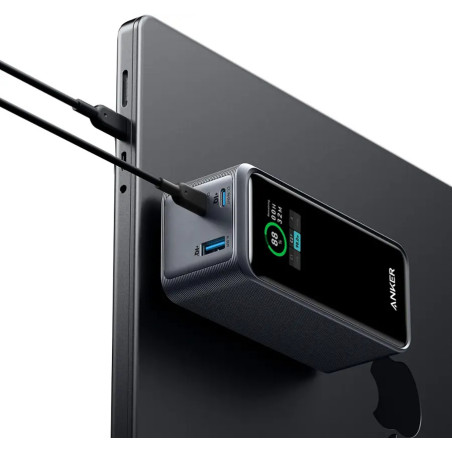 Anker - Power Bank (20000mAh, 200W, 3-Port) - Black