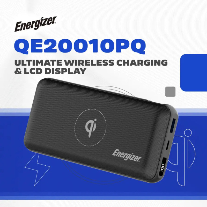 Energizer Ultimate Lithium 20,000 mAh Power Bank - Fast Charging 20W